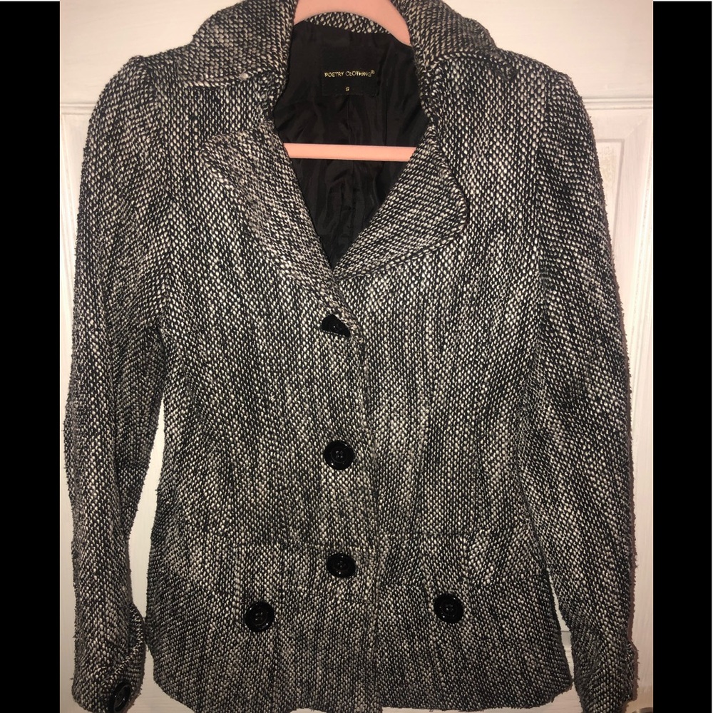 Black and white Tweed jacket